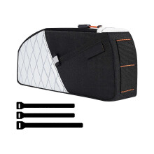 (Clouds) Water-Resistant Motorcycle Top Tube Case Wide Entry Compacts Storage Pack Cycling Clouds