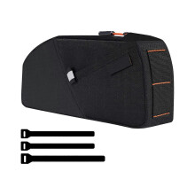 (Meteorite black) Water-Resistant Motorcycle Top Tube Case Wide Entry Compacts Storage Pack Cycling Clouds