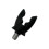 (Black) Support universel de pêche en silicone Rod Gripper 1