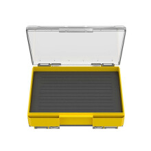 (Yellow) Double Side Baits Lures Portable Fishing Tackle Box Lightweight Outdoor Case Army Green