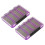 (Purple 4 grids) Multicolor Shock Resistant Tackle Box for Lures 2 Magnetic Locking Framework Top Compartment 1