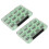 (Green 12 grids) Multicolor Shock Resistant Tackle Box for Lures 2 Magnetic Locking Framework Top Compartment 1