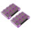 (Purple 8 grids) Multicolor Shock Resistant Tackle Box for Lures 2 Magnetic Locking Framework Top Compartment 1