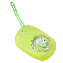 (Green) Cute Hand Warmer 250mAh 2 Heat Levels USB Rechargeable Portable Pocket Heater Indoor Outdoor