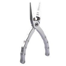 (Silver) Aluminum Alloy Fishing Pliers Decoupler Line Cutter Latch Fish Controller Double-Sided Tool