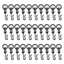 (4) 30Pcs Copper Plated Ball Bearing Swivels Snap Connectors Lure Hook Tackle Multicolor