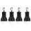 (Black) LED Lantern 4-Pack Schwarz wasserdicht Hell mit Haken für Wanderfischer Parteien 1