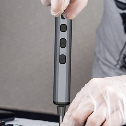 Rechargeable Electric Screwdriver Set with LED Light - 30 Accurate Bits for Mobile, PC Repair, DIY Hand Tools Kit 1