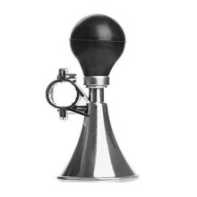 (Silver) Bike Handlebar Air Horn Trumpet Bell Alarm Honking Sound