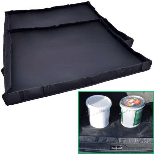 2x Universal Kofferraum-Schutzdecke 88x76cm Schwarz