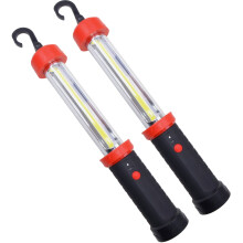 2x USB Werkstatt-Handlampe 600lm COB LED Magnet + Haken