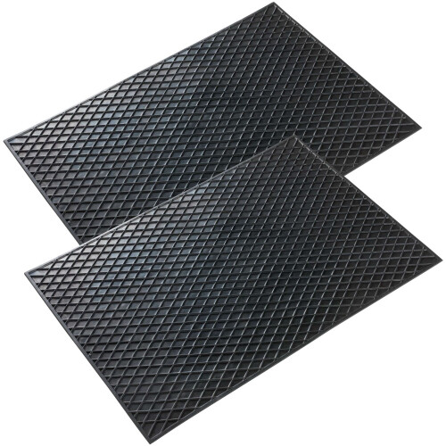 2x Gummimatte Rechteck 50x70cm Antirutsch