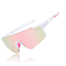 Polarized Unisex Sports Sunglasses for Cycling, Running, MTB, Road Bike and Skiing, UV400 Protection, Pink