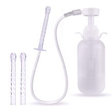2026 New Enema Kit for Colon Cleansing Anti Backflow Anal Douche with Flexible Nozzle and Reusable Tube