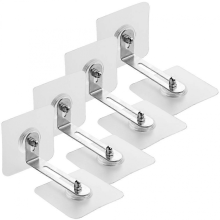 4 anclajes para muebles sin taladro para familias, para evitar vuelcos en entornos de seguridad infantil.