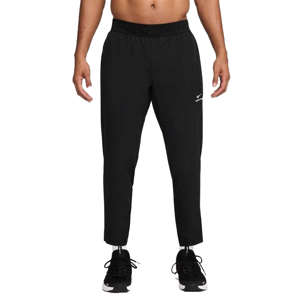 Nike (Xxl R, Black/White) Mens Pro Dri-Fit Jogging Bottoms