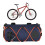(Sky Blue) Waterproof Large Capacity Bike Handlebar Bag Front Storage Replacement for Cycling Black 2