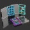 (Blue 8 grids) Multicolor Shock Resistant Tackle Box for Lures 2 Magnetic Locking Framework Top Compartment 5