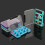 (Green 8 grids) Multicolor Shock Resistant Tackle Box for Lures 2 Magnetic Locking Framework Top Compartment 4