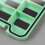 (Green 8 grids) Multicolor Shock Resistant Tackle Box for Lures 2 Magnetic Locking Framework Top Compartment 5