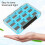 (Purple 12 grids) Multicolor Shock Resistant Tackle Box for Lures 2 Magnetic Locking Framework Top Compartment 5