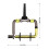 (yellow) Support de ligne de pêche à la mouche légère Portable Quick Change Spool Compact Red 3