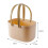 (Pink) Large Capacity Portable Bath Basket with Silicone Handle for Bathroom Storage 4
