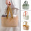 (Green) Large Capacity Portable Bath Basket with Silicone Handle for Bathroom Storage 4