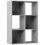 Salusosu Wooden Light Grey 6 Cube Storage Bookcase 1