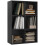 Sasu Wood Black Effect 6 Cube Storage Bookcase 1