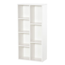 Tonomo Wood White 7 Cube Storage Bookcase