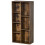 Luno Neka Wood Rustic Brown 7 Cube Storage Bookcase 1