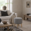 Roli Linen Look Light Grey Round Storage Ottoman 1