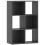 Vasutte Wooden Black 6 Cube Storage Bookcase 1