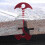 (Red) Fishbone Deck Anker Peg mit Spring Buckle Deck Plank Board Zelt Stakes 4
