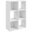 Kapatte Wood White 6 Cube Storage Bookcase 1