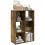 Mitere Wood Rustic Brown 6 Cube Storage Bookcase 1