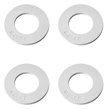 4X Pesos Fracionários Pesos Fracionários Placas de Peso Mínimo Placas de Treinamento de Força Disco Preciso Acessório Branco 0,25 Kg