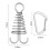 (Blue) 4Pcs Stainless Steel Adjustable Spring Deck Anchors Pegs for Board Gap Fixing 5