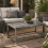 Vemiro Grey Rattan Rectangular Outdoor Coffee Table With Open Frame 1