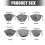 (New 2016) Porter résistant Silicone pliant Remplacement Net Mesh Multicolor 3