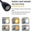 (black) 2-Pack 12V-24V Dimmable LED Reading Lamp with USB Charger for RV Camper Bedside Lighting 5