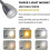 (silver) 2-Pack 12V-24V Dimmable LED Reading Lamp with USB Charger for RV Camper Bedside Lighting 2