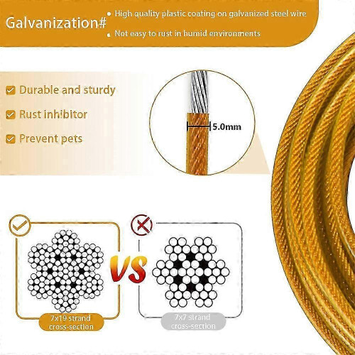 (3m) 6ft chien Attache sortie vis au sol Spike Camping Cable Lead 2