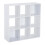 Naleno Wood White 9 Cube Storage Shelving Unit 1