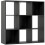 Solipa Wood Black 9 Cube Storage Bookcase 1