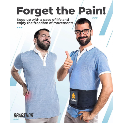 Breathable Lumbar Support Strap for Lower Back, Home and Portable Support Belt, Size L 1