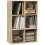 Nafino Ledi Wood Oak Effect 6 Cube Storage Bookcase 1