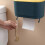 (pink, large) PP Wall-Mounted Tissue Storage Rack Load-Bearing Adhesive Light Blue Small 4