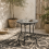 Sesori Ceramic Grey And Black Round Mosaic Garden Table 1